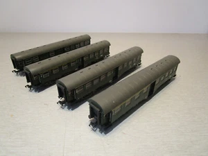 4xFleischmann 5127 5128 5129 Personenwagen Personen-Gepäckwagen 1./2.  2. Kl. H0 - Bild 1 von 14