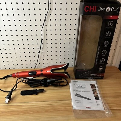 CHI Spin N Curl 1" Curling Iron - Ruby Red (CA2288) - Image 1 of 4