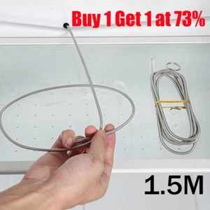 150cm Flexible Refrigerator Long Tube Cleaning Brush Drain Plug Hole Pipe Dredge - Picture 1 of 16