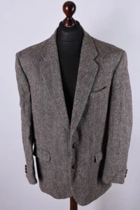 Harris Tweed Wool Vintage Blazer Jacket Size XL / UK44 / EU54 / IT54 - Picture 1 of 8