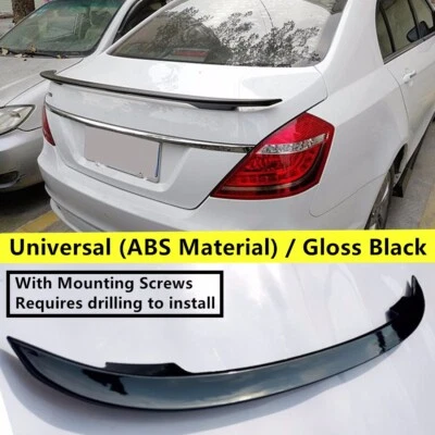 51'' Universal Gloss Black Trunk Spoiler Wing For AUDI BMW VW Nissan Sedan Model - Image 1 of 4