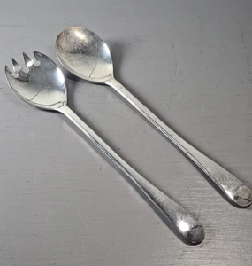 Vintage FB Rogers Italy Silverplate 2PC Salad Set Fork & Spoon - Picture 1 of 6