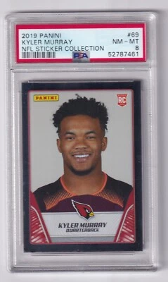 2019 Panini KYLER MURRAY NFL Sticker COLLECTION Silver Rookie PSA 8 RC #69 - Image 1 of 2