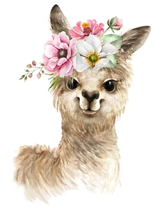 Autoaufkleber Sticker Alpaka Aufkleber 9X9 cm - Bild 1 von 10