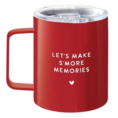 S'mores Stainless Steel Mugs 12-Ounces Mug, Let's Make, S'more Memories - 3 Pack - Image 1 of 2