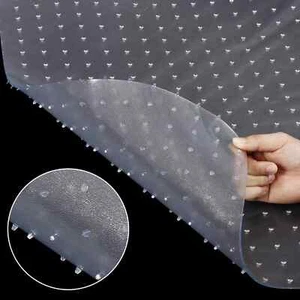 Plastic Clear Vinyl Carpet Protector Heavy Duty Runner Floor Mat Office Hallway - Picture 1 of 13