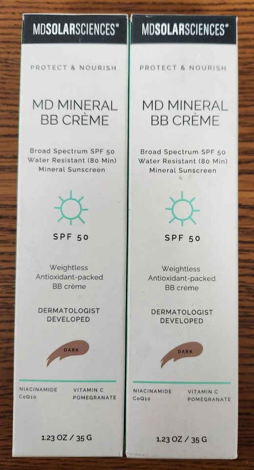 MDSolarSciences MD Mineral BB Cream SPF 50 Dark 1.23 oz EXP 06/25