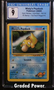 Gym Heroes Unlimited Misty's Psyduck Gym Heroes UL. W Stamp CGC 9 (0369) 54/132 - Picture 1 of 1