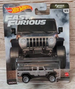 Hot Wheels Premium 2021 Fast & Furious - Furious Fleet 4/5 Silver Jeep Gladiator - Picture 1 of 3