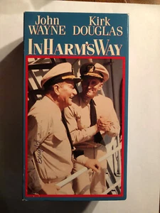 In Harm's Way VHS John Wayne, Kirk Douglas 2 Tape Box Set 1965-1990 Paramount - Picture 1 of 3