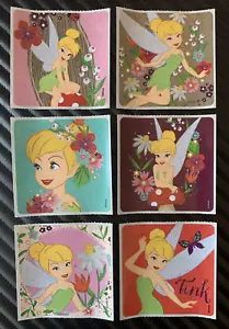 Tinker Bell Stickers x 6 - Favours - Birthday Party Glitter Stickers Tinkerbell - Picture 1 of 11