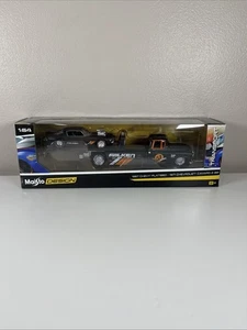 2020 Maisto Design 1957 Chevy Flatbed & 1971 Camaro Z Tow & Go 1:64 Diecast G35 - Picture 1 of 3