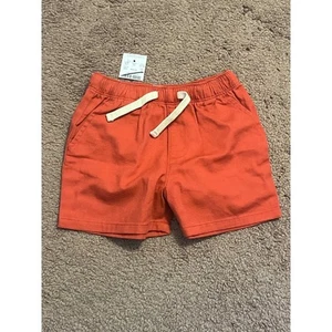 Crewcuts Boys Pull On Shorts Casual Elastic Waist Pockets Orange 2T - Picture 1 of 2