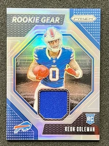 Panini Prizm 2024 - Rookie Gear Keon Coleman RC RG-KCN Buffalo Bills - Imagen 1 de 2