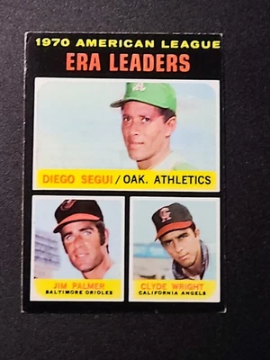 Jim Palmer Wright 1971 Topps American League ERA Leaders #67 EX - Image 1 of 4