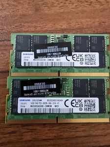 32GB (2x16GB) Samsung DDR5 5600MHz SODIMM Laptop RAM – M425R2GA3EB0-CWM0M - Afbeelding 1 van 1