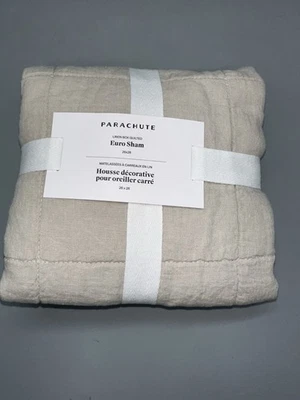 PARACHUTE льняной Euro подушка Sham - цвет кости - 26 "x 26" - Изображение 1 из 4