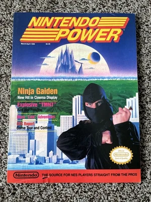 NINTENDO POWER Magazine March/April 1989 Ninja Gaiden COMPLETE Excellent Condion - Image 1 of 4