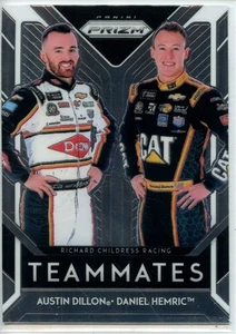 2019 Panini Prizm Racing NASCAR Teammates Austin Dillon / Daniel Hemric - Picture 1 of 2
