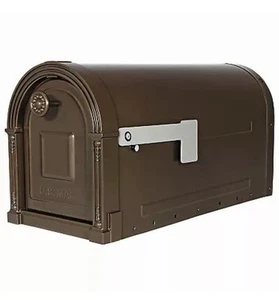 Garrison Venetian Bronze, Large, Steel, Post Mount Mailbox - Picture 1 of 4