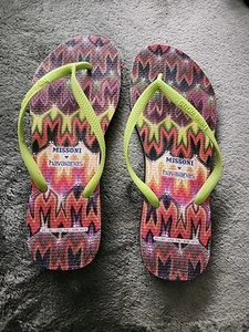  Missoni + Havaianas Zehenstegsandalen 39/40 selten Rarität Top Zustand  - Bild 1 von 4