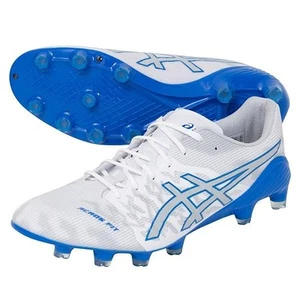 ASICS Men's Soccer Cleats DS LIGHT ACROS 3 1101A070 White Electric Blue - Picture 1 of 10