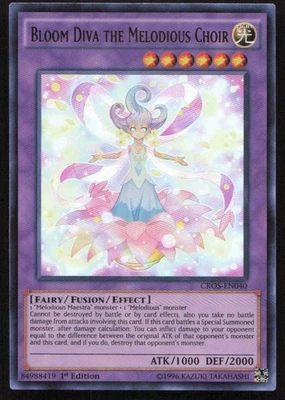 Yu-Gi-Oh TCG Crossed Souls #CROS-EN040 Bloom Diva the Melodious Choir Ultra Rare - Image 1 of 2