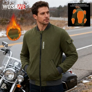 WOSAWE CE Motorrad Motorrad Bomberjacke Herren Damen Thermo Fleece Jacken - Bild 1 von 23