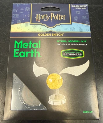 Metal Earth Harry Potter Golden Snitch Metal Model Kit Fascination 2019 NRFP Foto 1 de 2