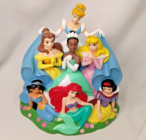 Disney PRINCESS Vinyl Bank Snow White Cinderella Ariel Tiana Jasmine Belle 9" h. - Picture 1 of 6