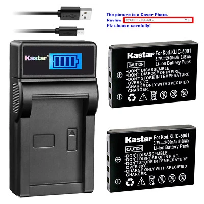 Kastar KLIC-5001 K5001 Charger Battery for Kodak EasyShare M320 M340 M341 - Image 1 of 4