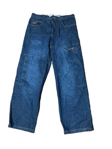 Paco Jeans Men's 38X33 Blue Baggy Loose Fit Med Wash Wide Leg Jeans. - Picture 1 of 9
