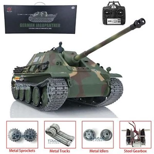 HengLong 1/16 TK7.0 Jadpanther Main Battle RC Tank 3869 IR BB Shoot Metal Tracks - Picture 1 of 12
