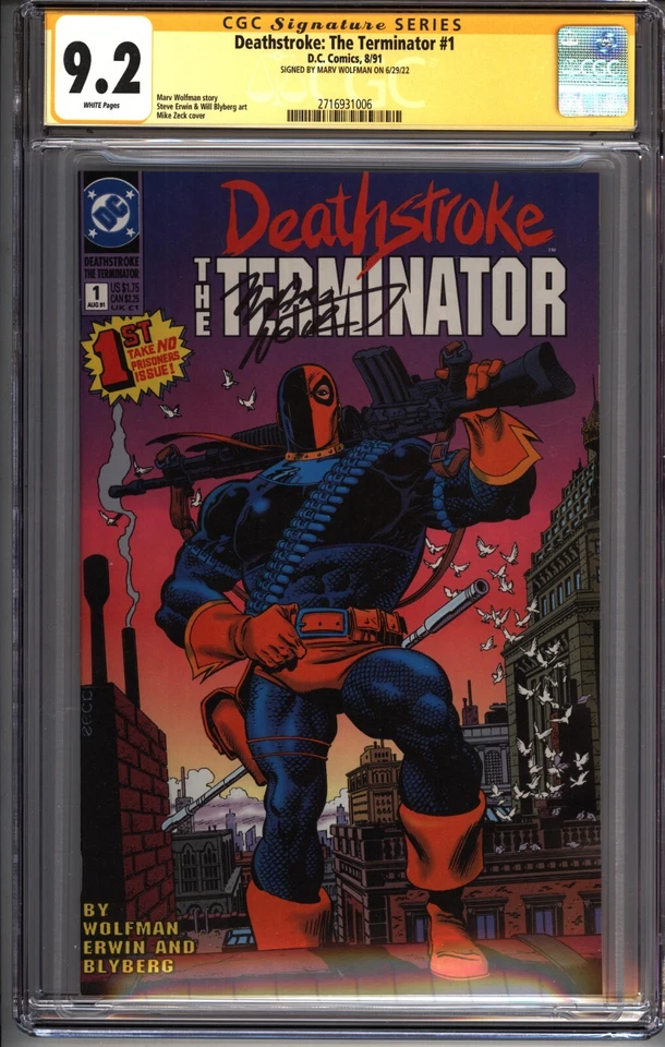 * Exterminador do Futuro #1 CCG 9.2 Assinado Wolfman, Zeck Cvr (2716931006) * - Imagem 1 de 1