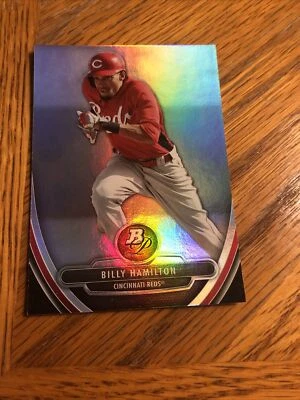 2013 Bowman Platinum Prospects Reds Baseball Card #BPP9 Billy Hamilton - Image 1 of 3