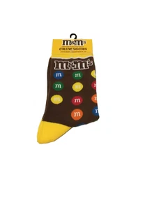 Calzini M&M's Candy Novelty Crew 1 paio di scarpe uomo taglia 6-12 nuovi con etichetta - Foto 1 di 4