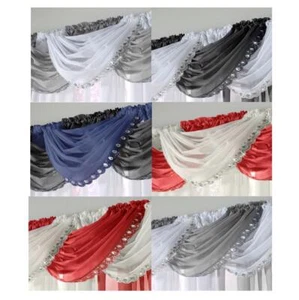 1 x Cortina de botín de velo listo para cristal con joyas 6 colores - Imagen 1 de 6