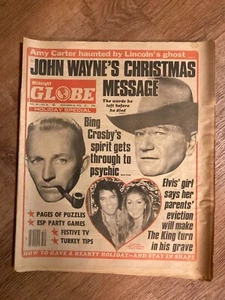 Vintage 1979 Midnight Globe Magazine John Wayne Bing Crosby Linda Thompson Cover - Picture 1 of 8