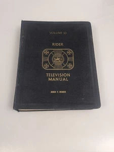 JOHN RIDER TELEVISION SERVICE  MANUAL  VOL : 10 , 1940-1950's  - Picture 1 of 12