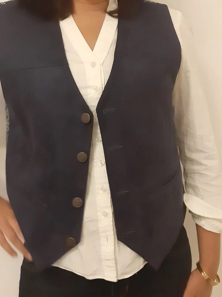 Massimo Dutti like Vegan Suede Waistcoat - Image 1 of 3