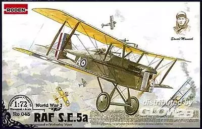 Roden Raf S.E.5a W/Wolseley Viper Mannock 1:72 Modello Kit Nuovo Ovp Punta Kit - Immagine 1 di 2