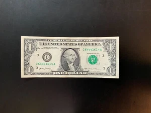 2017 $1 DOLLAR BILL C64441614A Trinary - Picture 1 of 4