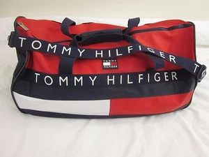 Vintage Tommy Hilfiger Seesack Spellout Flag - Bild 1 von 9