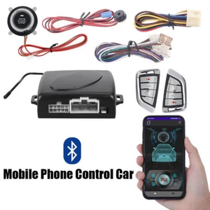 Car Engine Start Keyless Entry Alarm System Push Button Remote Starter Stop Kit - Picture 1 of 14
