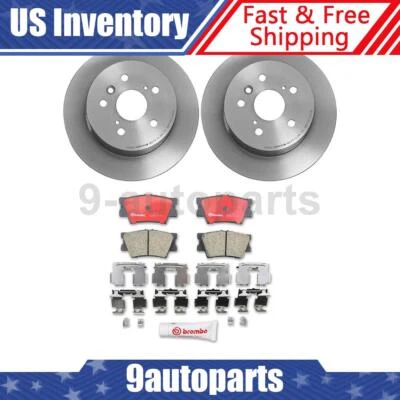 Rotores de freno traseros Brembo OE pastillas de freno de cerámica para Toyota Avalon 2008-2012 Foto 1 de 4