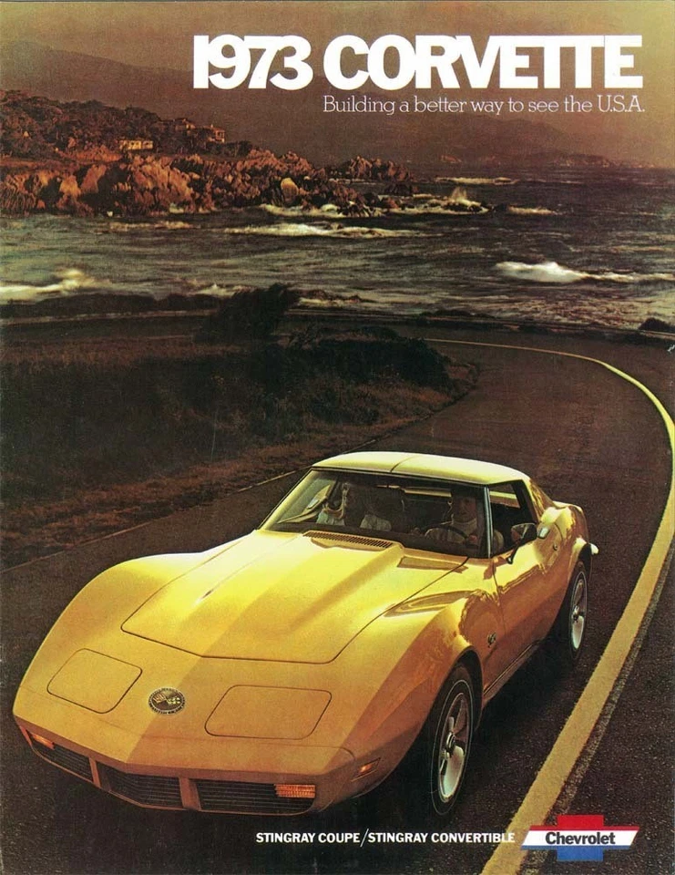 Chevrolet Corvette 1973 folleto de ventas libro de literatura colores opciones características Foto 1 de 1