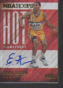 ERICK GREEN PANINI HOOPS HOT SIGNATURES AUTO CARD #HS-EG