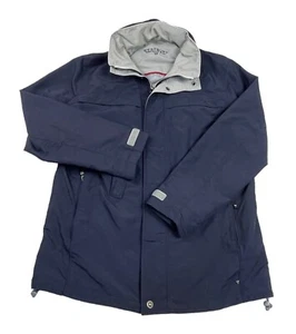 WESTBURY Jacket Navy Blue Full Zip Lined Pockets Hood Pockets Size EU 52 - Picture 1 of 19