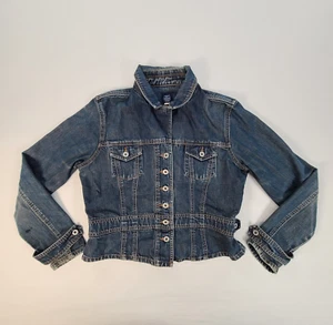 Gap Jean Jacket Girls Large Blue Denim Rancher Coat Casual Outdoors Youth - Picture 1 of 7