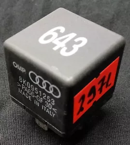 8K0951253 Original VW Audi Relay fuel pump Relay para bomba de combustible No 643 - Imagen 1 de 1